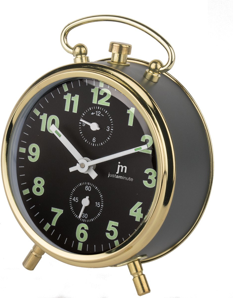 Just a Minute Wekker Goud Zwart