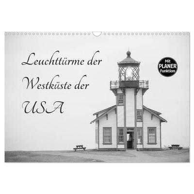 Leuchttürme der Westküste der USA (Wandkalender 2026 DIN A3 quer), CALVENDO Monatskalender