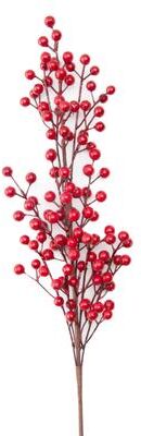 IH Casa Decor Burgundy Berries Spray- Set of 6