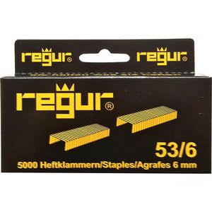 Regur Tackerklammern 53/6, 6mm, Feindrahtklammern, Typ 53, 5000 Stück