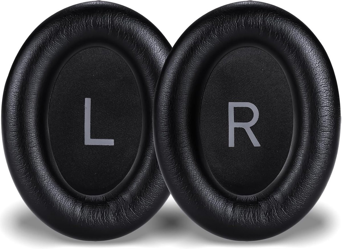 Reserve oorkussens van zacht proteïne-leer voor Bose QuietComfort 45, QuietComfort SE en New Quiet Comfort draadloze over-ear hoofdtelefoons