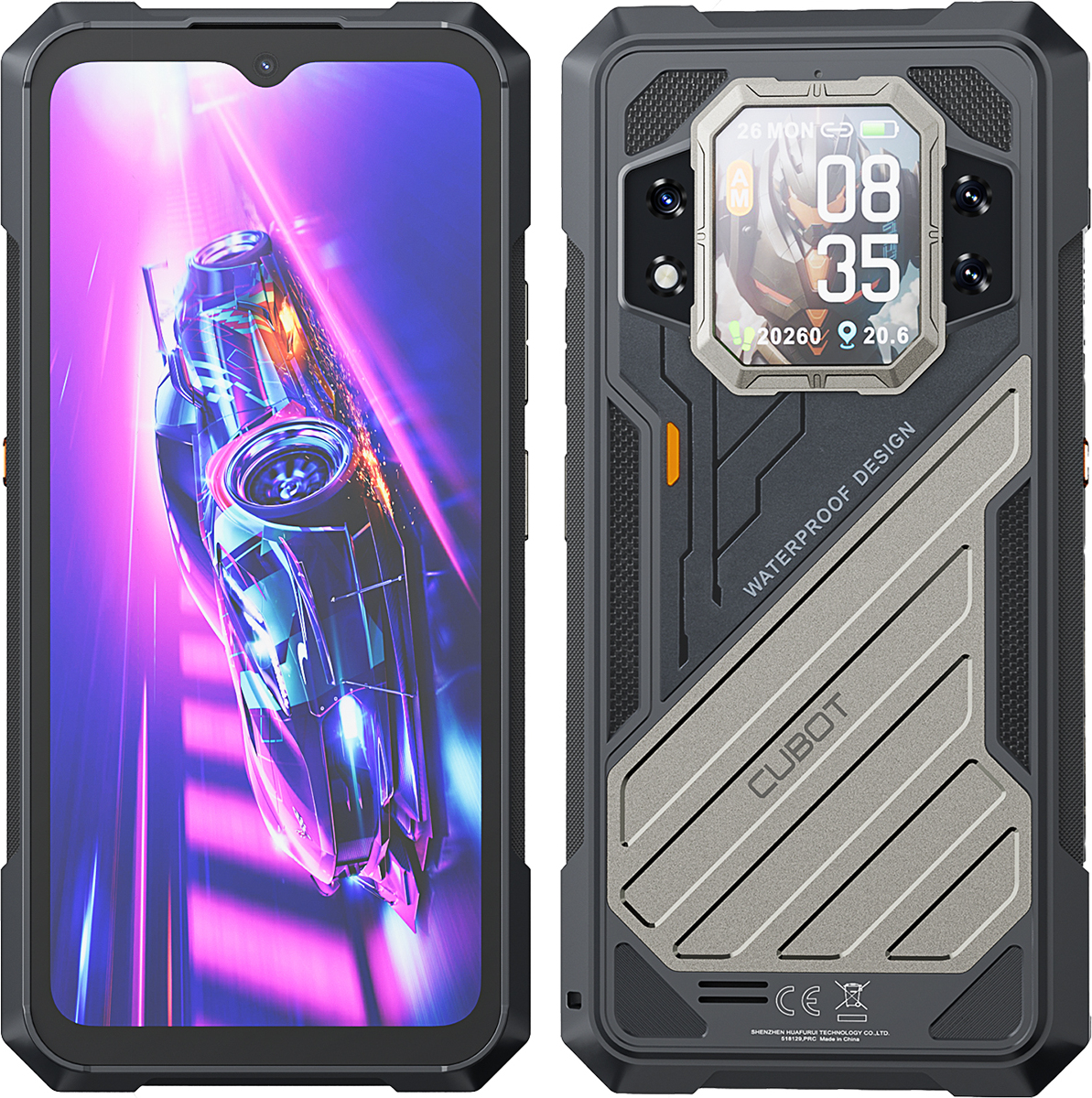 Cubot King Kong X, 16,7 cm (6.58"), 16 GB, 512 GB, 100 MP, Android 14, Schwarz