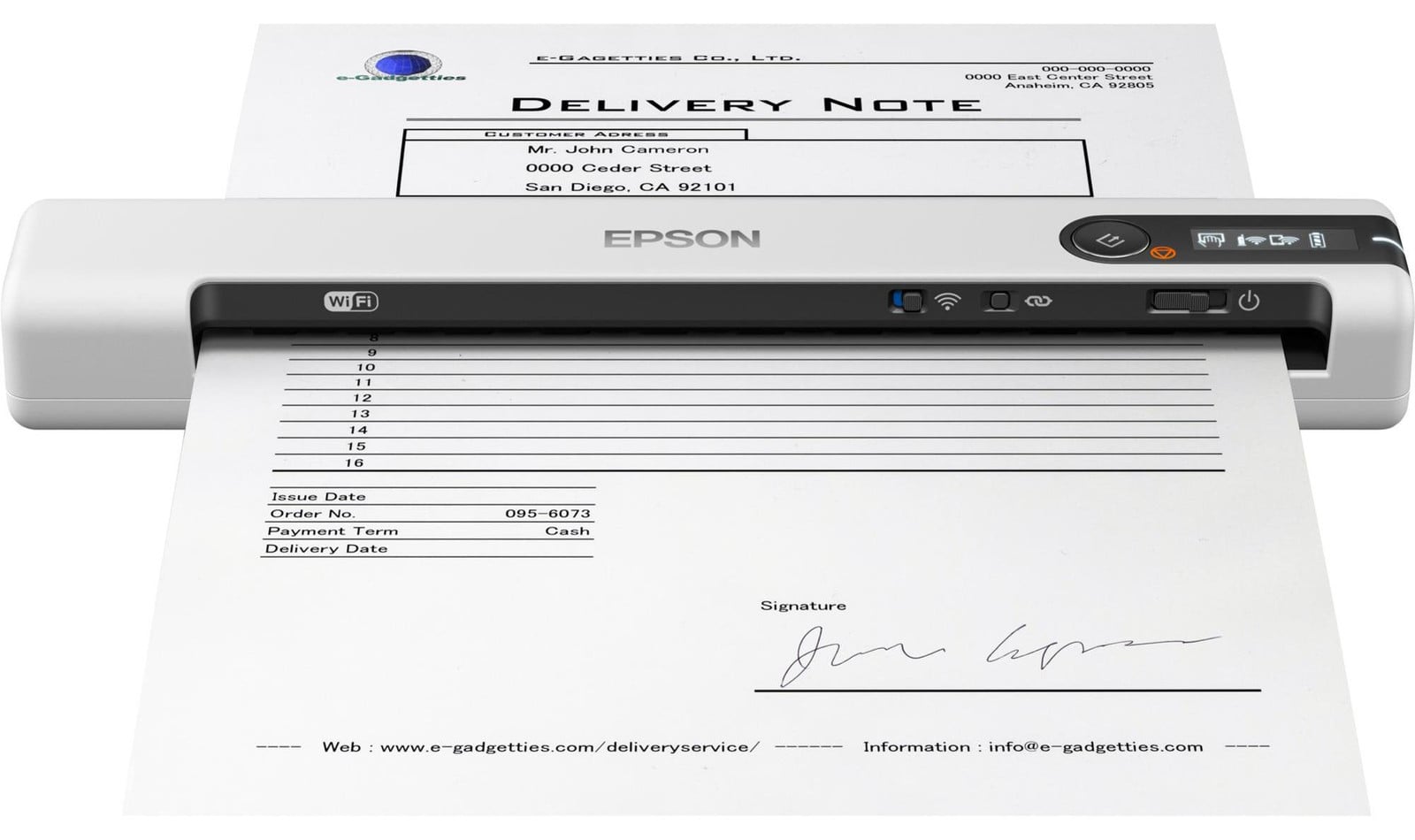 Epson WorkForce DS-80W Draadloze Scanner