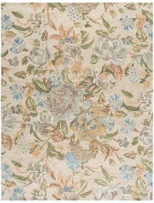 SAFAVIEH Handmade Jardin Kriemhild Floral Wool Rug