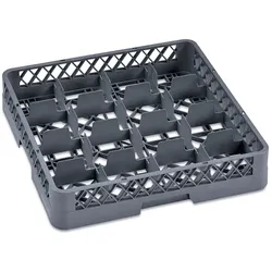 WAS Germany 6x Tassenkorb Spülmaschinenkorb 16 Einteilungen Gastro, 50 x 50 x 10 cm, Dish Rack 98