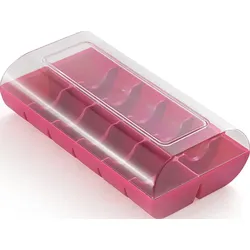 Macado 12 Behälter für Makronen oder Kekse Fuchsia