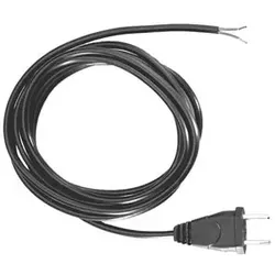 Bachmann Euro-Zuleitung, Flachleitung H03VVH2-F 2x0,75 mm2, schwarz - 3 Meter