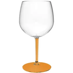 MONOUSO - Kelchglas Balloon Mehrweg Durable aus TT Fuß Orange 580ml (1 Stück)