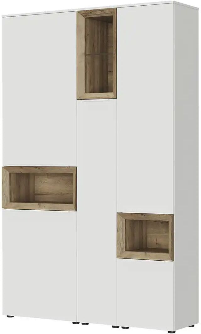 Content Hochschrank  Case ¦ weiß ¦ Maße (cm): B: 131 H: 206 T: 38.0