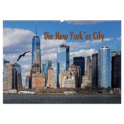Die New Yorker City (Wandkalender 2027 DIN A2 quer), CALVENDO Monatskalender