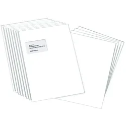 Steinmetz 250 Versandtaschen DIN C4 120 g/m2 mit Fenster weiß, 32.4x22.9 cm