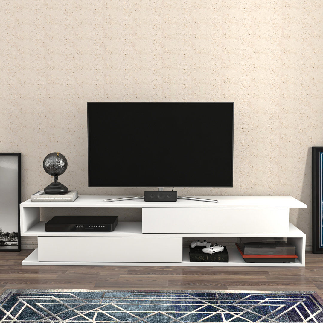 Wade Logan Margrete TV Stand for TVs up to 70" White 70"