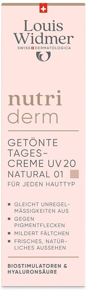Louis Widmer nutriderm Getönte Tagescreme UV 20 - Natural 01