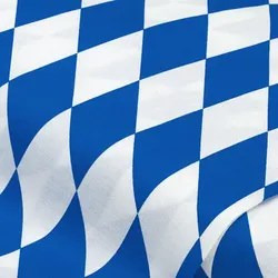 Baumwollstoff "Raute", blau/weiß