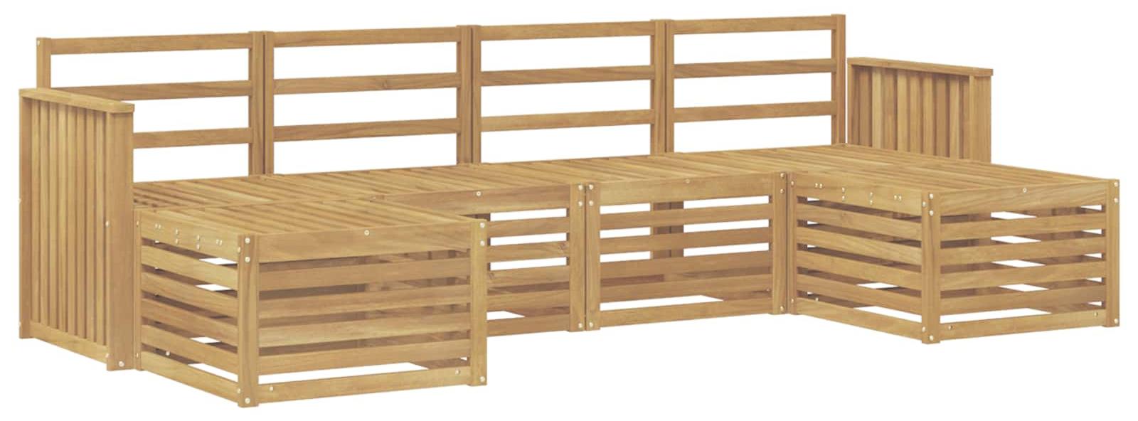 Garnitur aus 6 Outdoor-Sofas, weiß