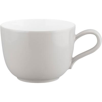 Tasse SELTMANN WEIDEN "Liberty Pure Colors", weiß (new grau), B:11,6cm H:6,4cm Ø:8,7cm, Porzellan, Trinkgefäße, Tasse, Kaffeetasse