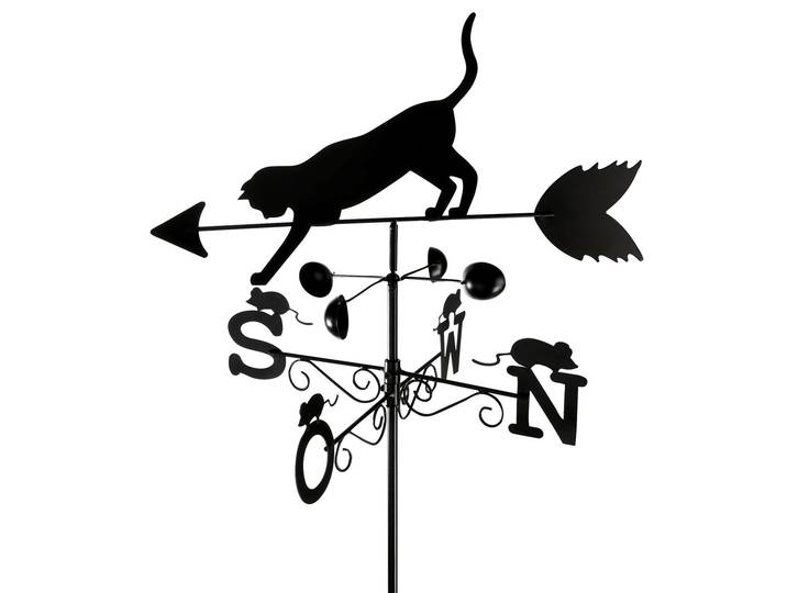 WENKO Drapeau météo coq chat souris motif jardin lit champ maison 170 cm
