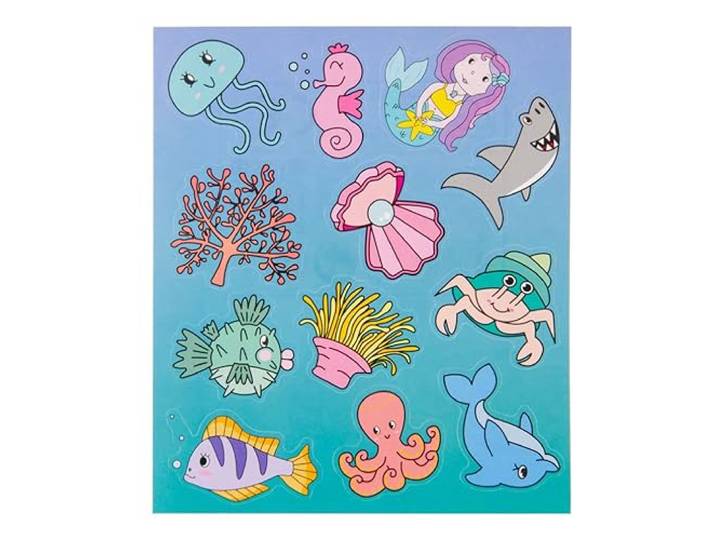 Jouetprive-sticker Sheet Sea Animals 8552
