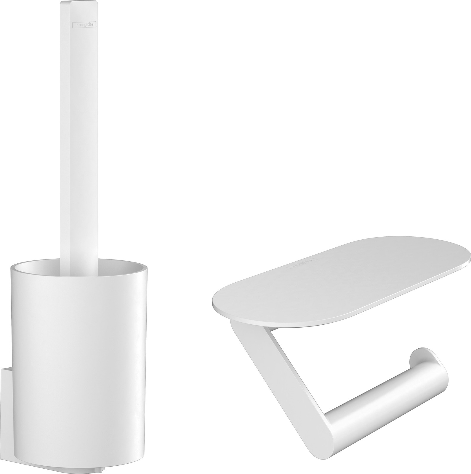 Hansgrohe WallStoris toilet accessoire-set, mat wit
