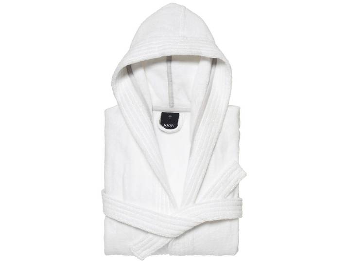 Joop! Bademantel, Weiss, Textil, Uni, female, Taschen, besonders flauschig, hochwertige Qualität, Heimtextilien, Badtextilien, Bademantel, Bademäntel Damen