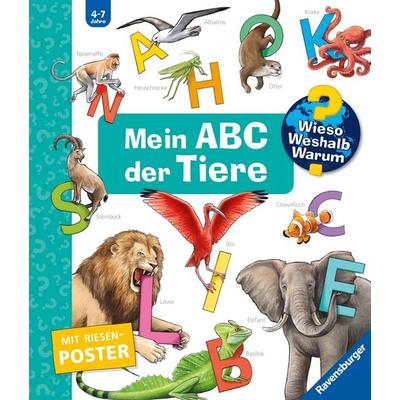 Wieso? Weshalb? Warum? Sonderband - Mein ABC der Tiere, Gebundene Ausgabe von Susanne Gernhäuser, Ravensburger Verlag GmbH, 978-3-473-60077-9