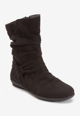 Extra Wide Width Women's The Ezra Boot by Comfortview in Black (Size 7 WW)