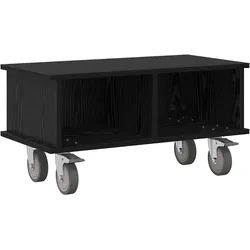 vidaXL TV-Ständer Schwarz Eichen-Optik 68,5 x 35 x 35 cm Holzwerkstoff