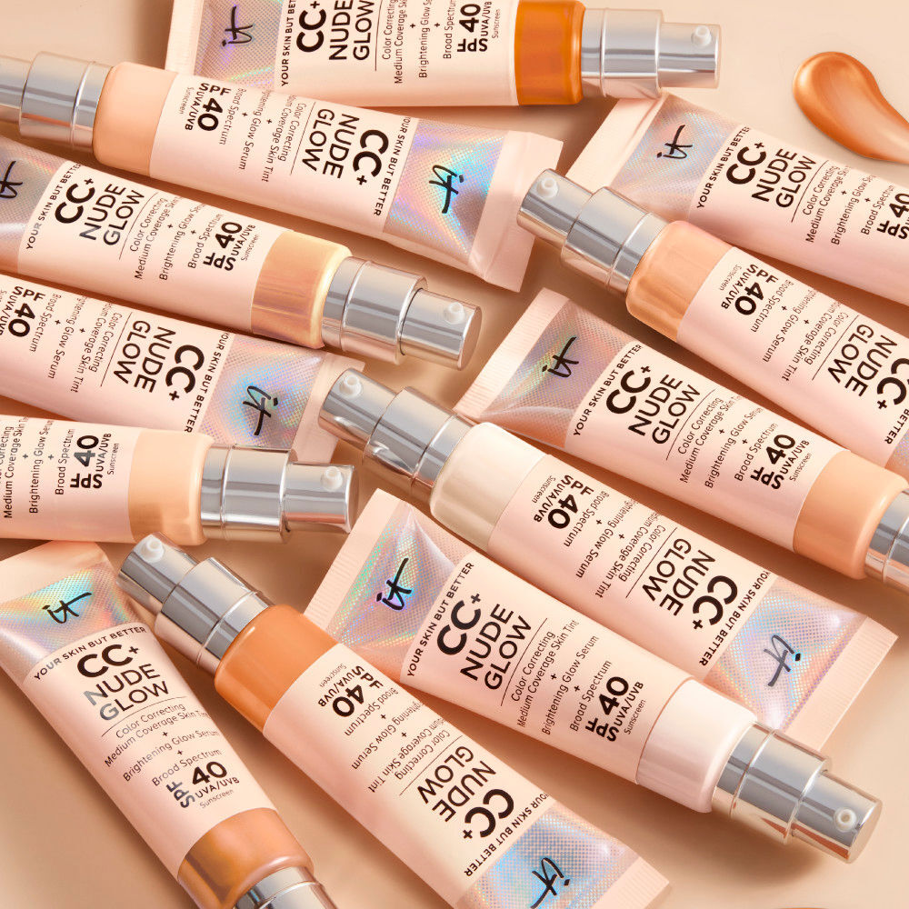 IT Cosmetics CC+ Nude Glow lightweight foundation + glow serum SPF40 #light