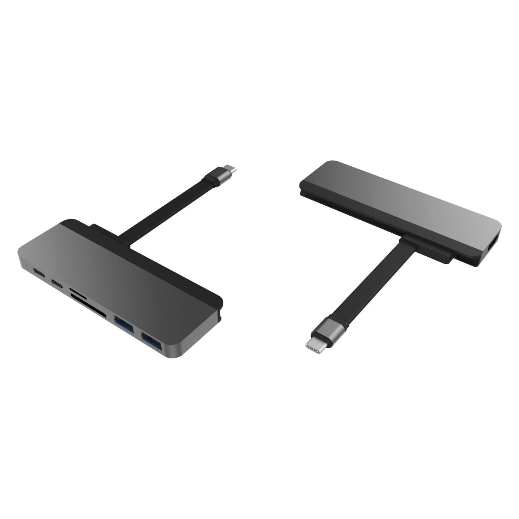 Hyperdrive Drive Duo 7-in-2 (USB-C, 7 Ports) (HD28C-GRY)