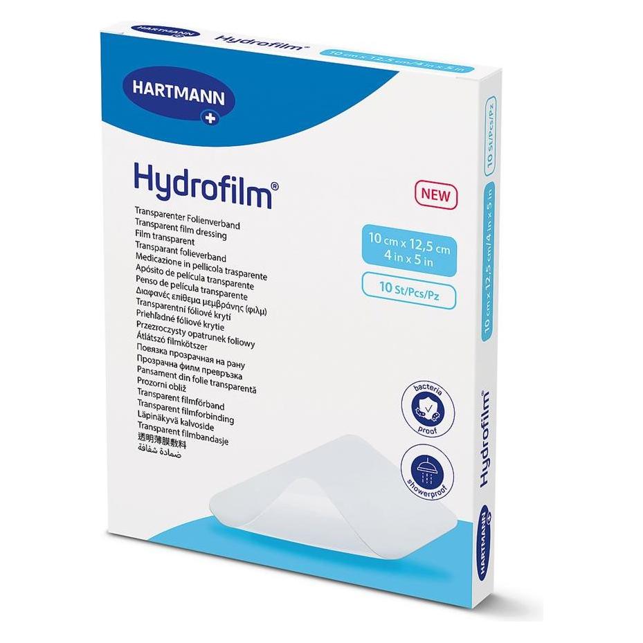 IVF Hartmann Hydrofilm Transparentverband 10x12.5cm steril 10 Stk (10x) (104664)