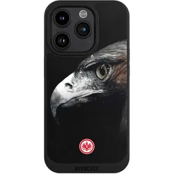Nivocase Handyhülle für Apple iPhone 15 Pro Hülle NIVOpure Case Schwarz Europameisterschaft Eintracht (Apple iPhone 15 Pro), Smartphone Hülle, Schwarz