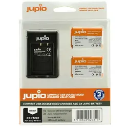 Jupio Value Pack: 2x Batterie NP-BX1 + USB 2-Fach Charger