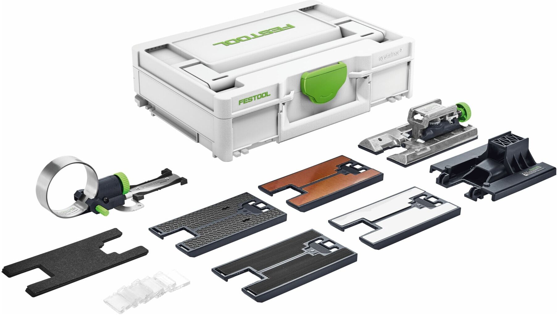 Festool ZH-SYS-PS 420 Zubehör-Systainer mit verschiedenen Sägeblättern und Splitterschutz für Pendelstichsäge PS 420 oder PSB 420 (Größe T-Loc SYS1) , 4014549310715 (576789)