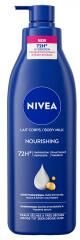 Nivea Lait Corps Nourrissant 72H Peaux Sèches à Très Sèches 250 ml - Flacon-Pompe 250 ml
