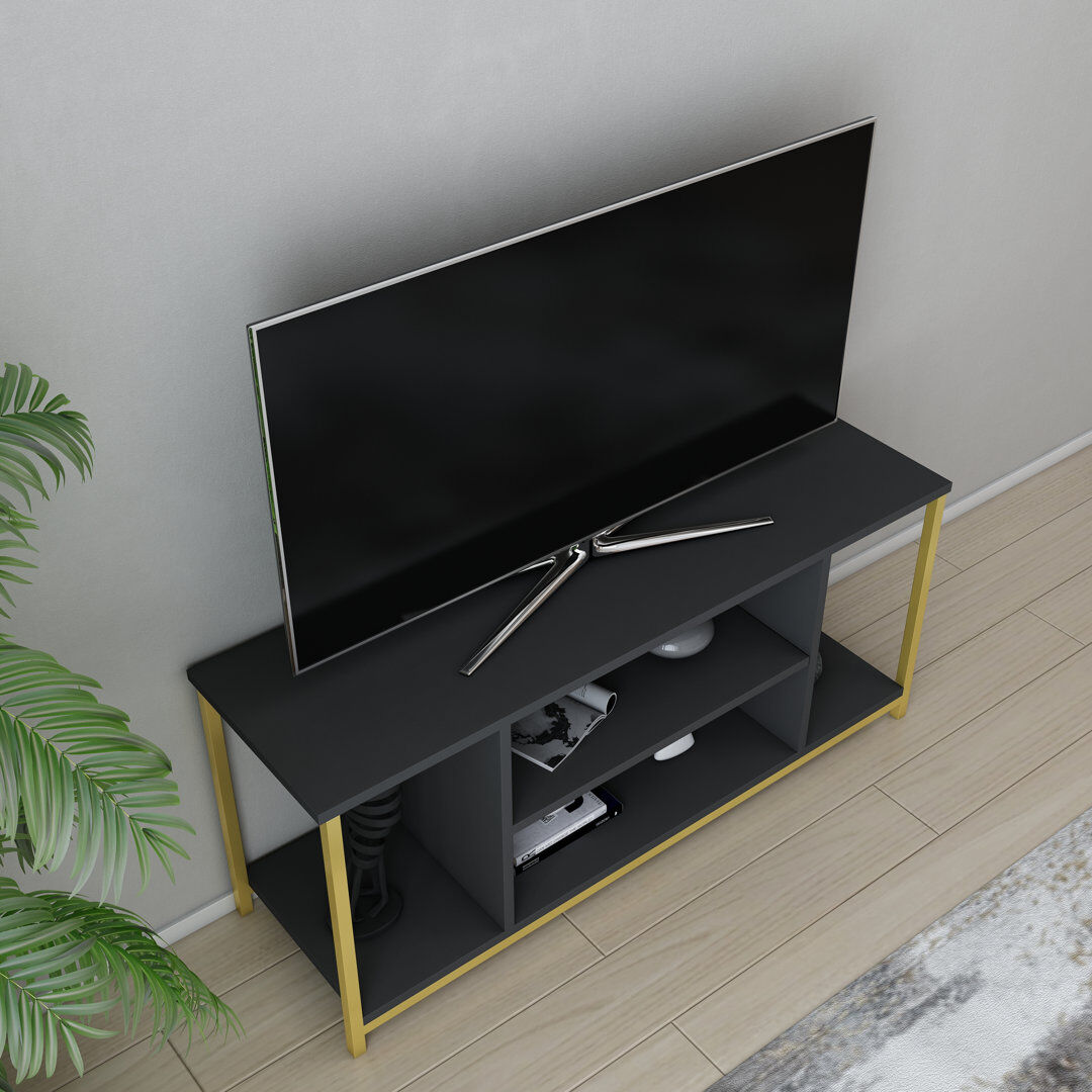 Blue Elephant Rina TV Stand for TVs up to 50" Gold/Anthracite 50"