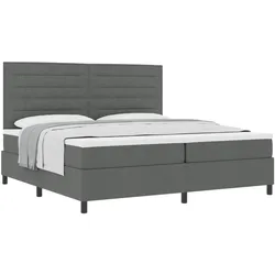vidaXL, Boxspringbett, Jaburos (Linien-Design) (200 x 200 cm)