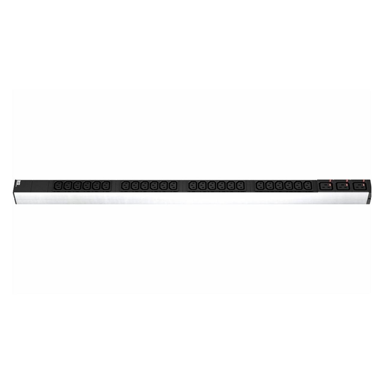 Bachmann ALU Power Strip ALU 1HE Power strip 24x IEC C13 + 3 IEC C19 Lock socket (800.1657)