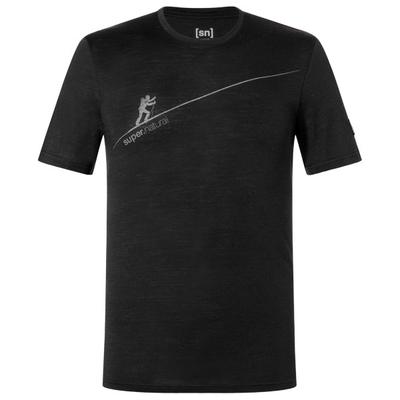 super.natural - Haute Route Tee - Merinoshirt Gr S schwarz