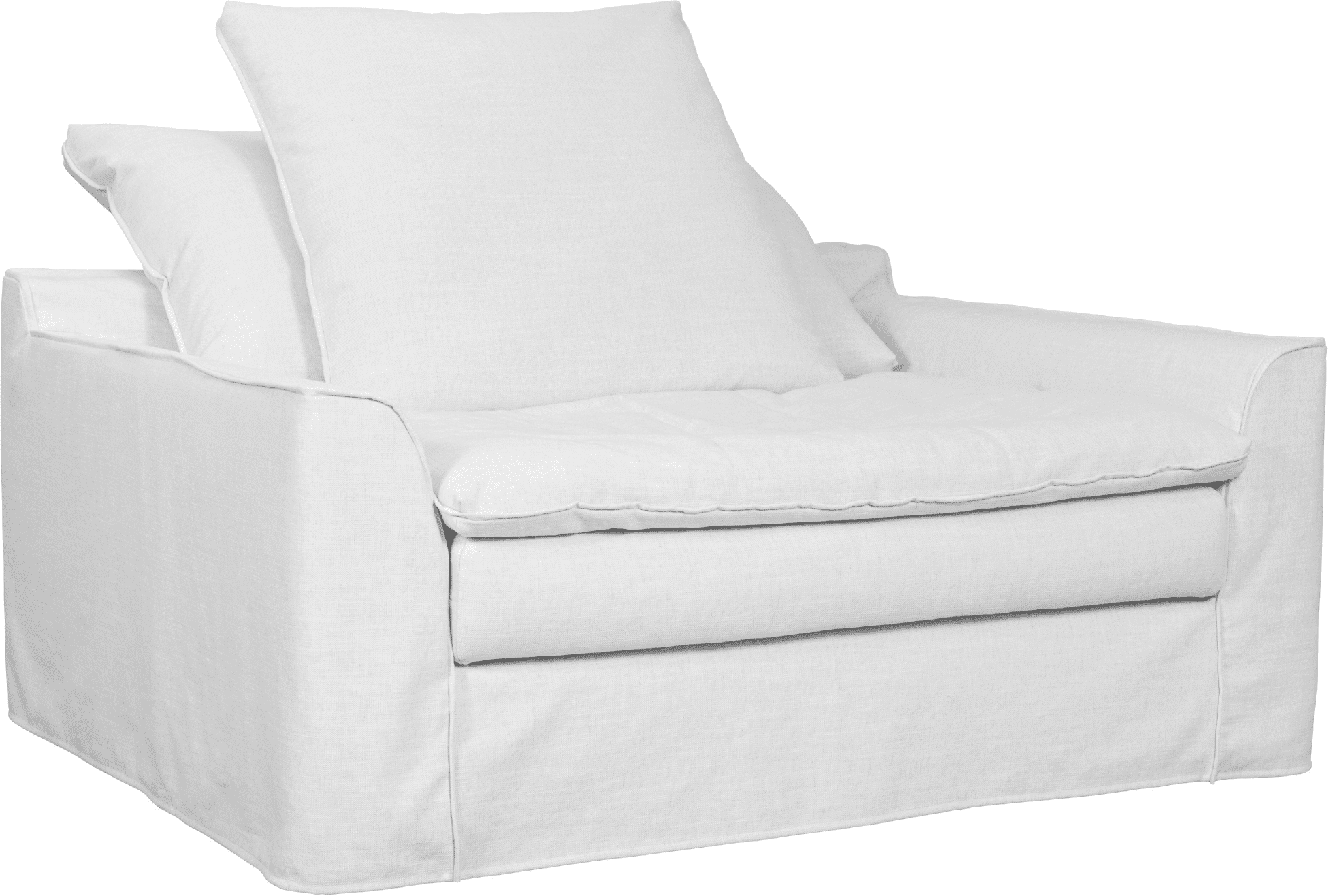 Slumber Ivory Linen Relaxed Armchair