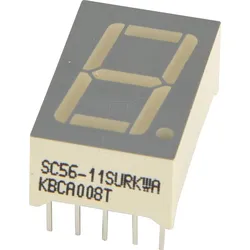 SC56-11SURKWA - 7-Segment-Anzeige,hyperrot,14,2mm,gem.Kathode