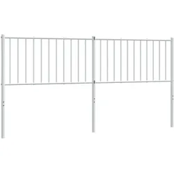 Décoshop26 - Kopfteil Schlafzimmeraccessoire Möbel 180 cm weißes Metall TDL0202469