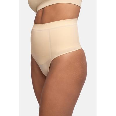 Shapingstring DORINA "Absolute Sculpt", Damen, Gr. XXL, Microfaser, beige, Microfaser, Obermaterial: 84% Polyamid, 16% Elasthan, unifarben, figurbetont, Unterhosen, mit figurformender Funktion