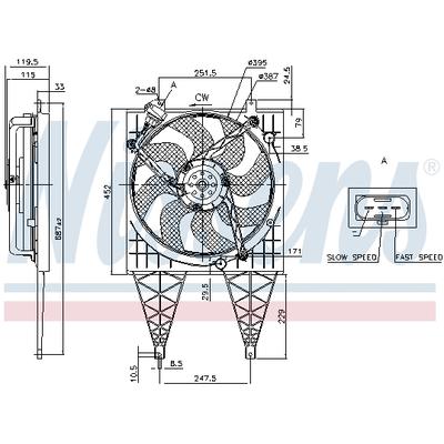 NISSENS Lüfter, Motorkühlung 85797 für VW