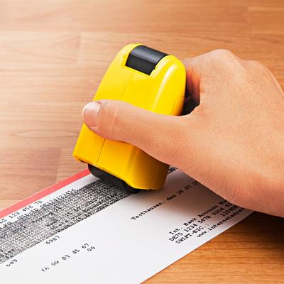 Datenschutz-Rollstempel