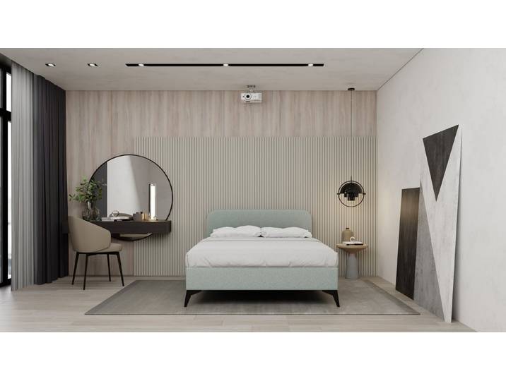 Homesy Polsterbett MAVILO Elegantes und modernes Polsterbett 120cm 100cm 90cm
