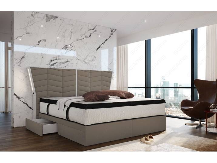 Boxspringbett Novara Stoff