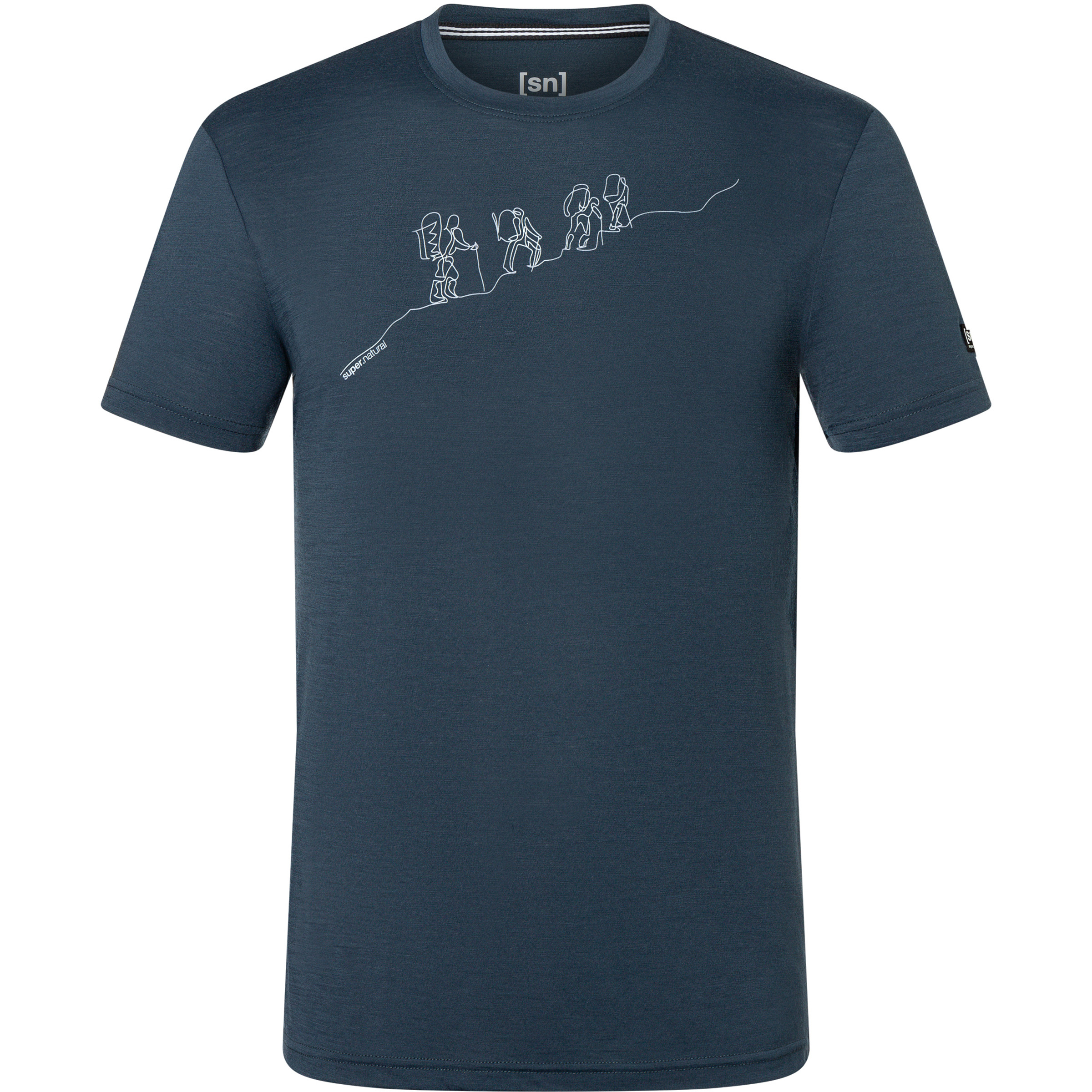 Super.Natural Hiking Herren T-Shirts blau Größe XL Yoga | Lifestyle Hautfreundlich Merinowolle