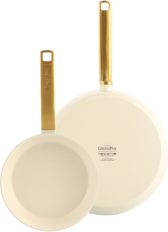 Greenpan Evolution Frypan Set 2 Piece - 20cm & 28cm Cream