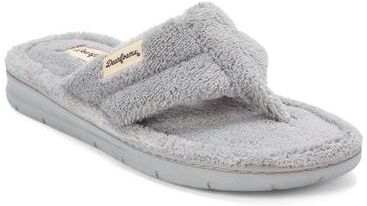 Women's Wrenley Terry Thong by Dearfoams in Sleet (Size S M)