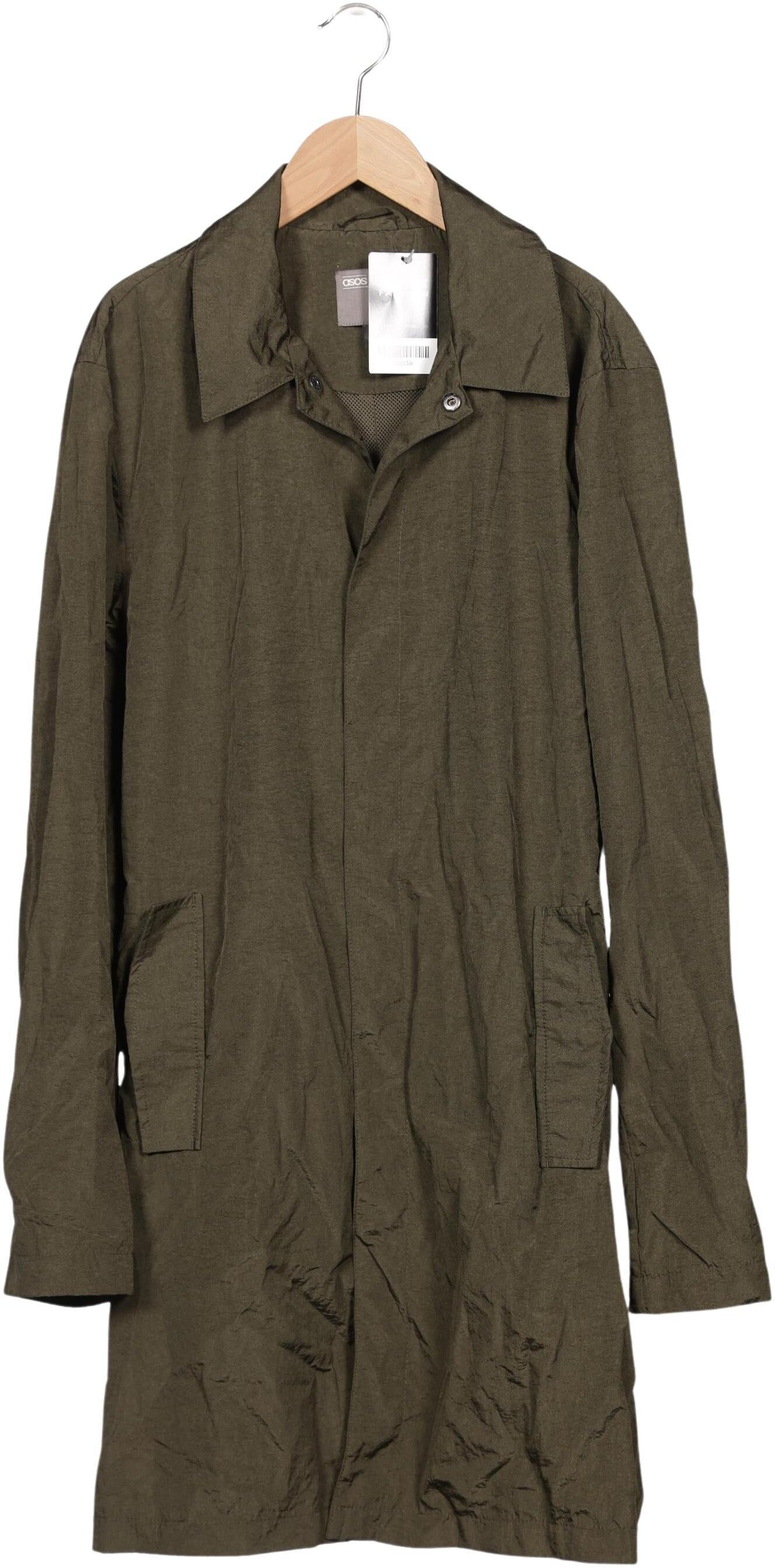 asos Damen Mantel, Grün, Gr. M, Synthetik - Second Hand